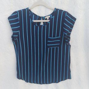 Lily White Multicolor Short Sleeve Top